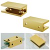 Ranbo 2 Pcs Solid Brass Glass Shelf Brackets, Heavy Duty