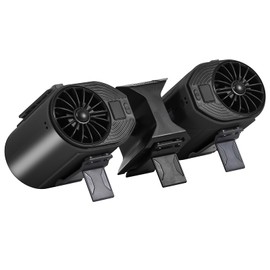 WZ-ruijiang Portable Waist Fan Detachable Dual-Fan Combination Turbo Technology10000 mAh 5-Speed 13000RPM Clip On Belt Wearable Personal Neck Fan for Traveling Outdoor Jobsite Camping (BLACK)