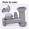 Qrity Pack of 2 Kitchen Sink Drain Pipe Sealing Cap