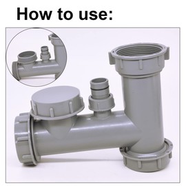 Qrity Pack of 2 Kitchen Sink Drain Pipe Sealing Cap Internal Thread 56 mm Pipe Cap for Sealing G2 Connections and Pipe Ends