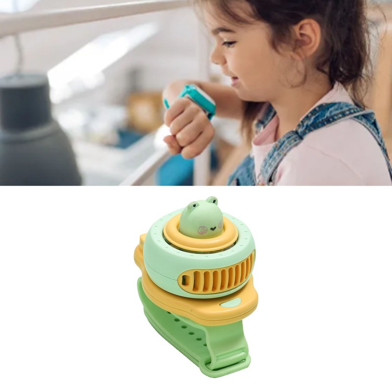 Innovative Cartoon Children's Watch Fan USB Students Portable Small Mini