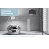 lightling Ludwig Table Lamp with Base in Matt Brass Metal