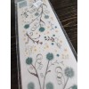Fiskars Heidi Grace Rub-Ons Transfers - Blue Flowers Scroll Flourishes