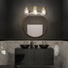GLOBE Globe Electric 51638 3-Light Vanity All-in-One Bathroom Set, 5