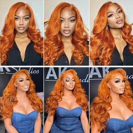 28 30 32 inch 350 Human Hair Bundles Ginger Body Wave Bundles Human Hair Ginger Orange Bundle #350 Body Wave Bundle