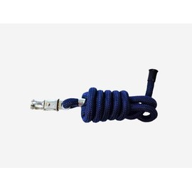 Cwell Equine Premiere Premium 2 meter panic hook Navy lead rope (NAVY)