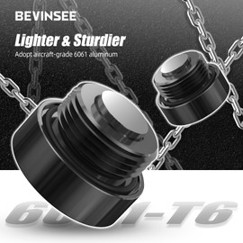 Bevinsee Aluminum Differential Drain Filling Plug with O-Ring Compatible with E46 E60 E70 E81 E83 E84 F10 F15 F20 E90 Z3 Z4 Replacement for 33111212682 33117512865 07119919919 191333 1 piece 231