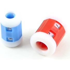 4 Stück Kunststoff Stricknadeln Reihenzähler 2 Größen Beliebt Blau Rot