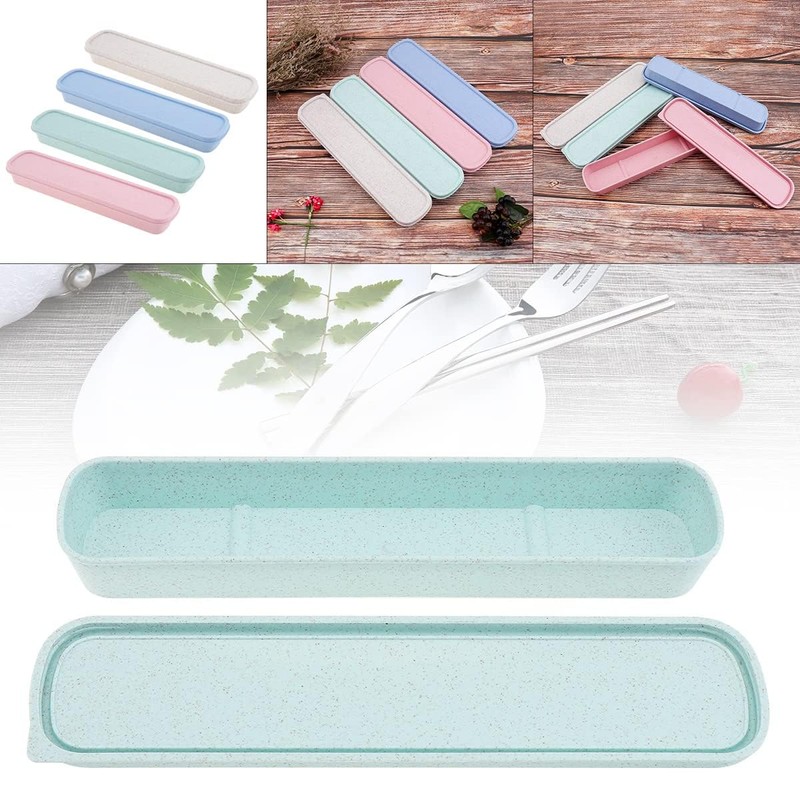 OriGlam 1pcs Portable Flatware Box Travel Tableware Storage Case Box,