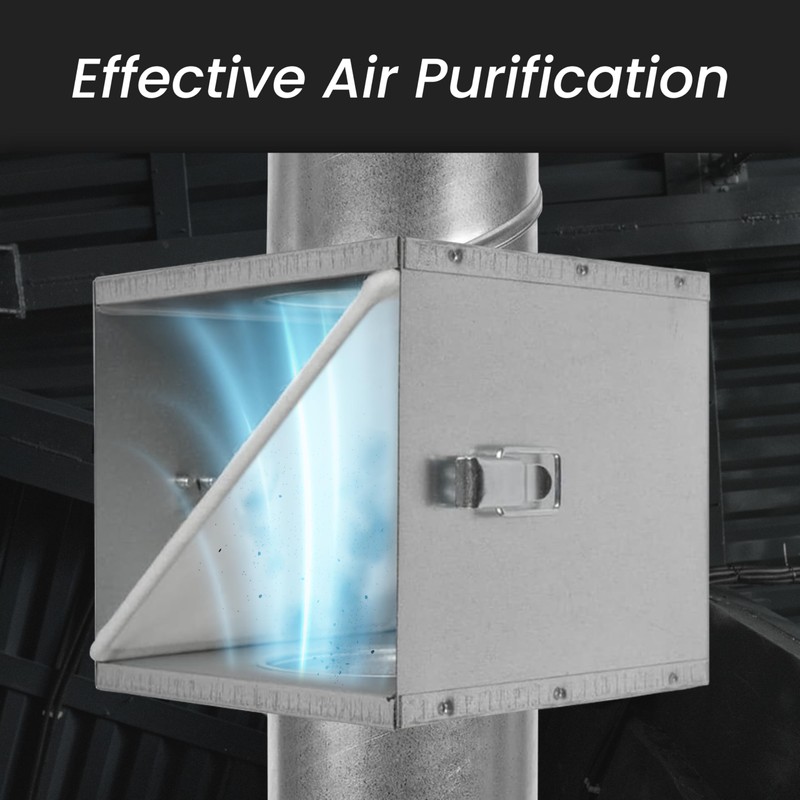 Repa Market 8" Duct Air Filter Box – Galvanized Steel
