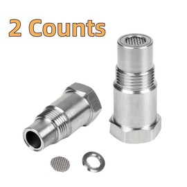 4 Pack Oxygen Sensor Spacer Adapter, Auto Sensor Repair Tool, Oxygen Sensor Extender, M18x1.5 Connector, Industrial Hardware Pipe Parts, Car Accessories for Engine Repair:_2 PCS (0.62W MILES)