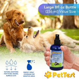 Advocate Pettest Colloidal Silver Spray Large 8oz/240ml Formulated for Dogs, Best Dog Antibiotic Treatment for Hot Spots, Burns, Irritations, Rashes, Wounds, Cuts & Scratches