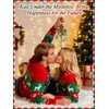 Artificial Mistletoe Christmas Decor - Christmas Ornaments with Bells Red