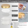 PQPAUTY Pack of 12 Small 100 ml Transparent Plastic Empty