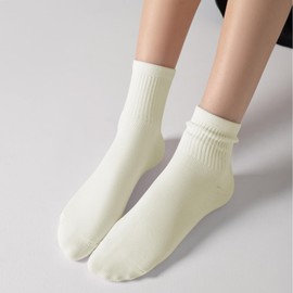 DIBAOLONG Womens Mini Crew Socks Casual Cute Soft Ankle Socks 6 Pairs, Size 5-10