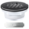 Enhon 4.25" OD Shower Drain Assembly, Snap in Shower Base