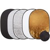 BOLLUMA 24"x35" Photography Light Reflector 5-in-1 Collapsible Multi Disc Lighting