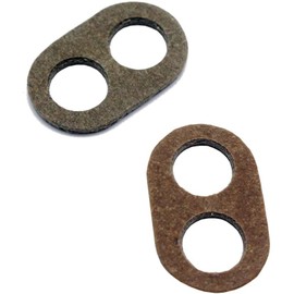 10x Vulcanic Fibre Strain Relief 2-Hole 20 x 12 x 2 mm Hole Size Diameter 6.5 mm Strain Relief Cable Strain Relief Clamp Cable Clamp