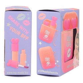 Depesche TOPModel Beauty and Me 12347 Lip Gloss Set for Children with 2 Pleasantly Scented Lip Glosses in One Case