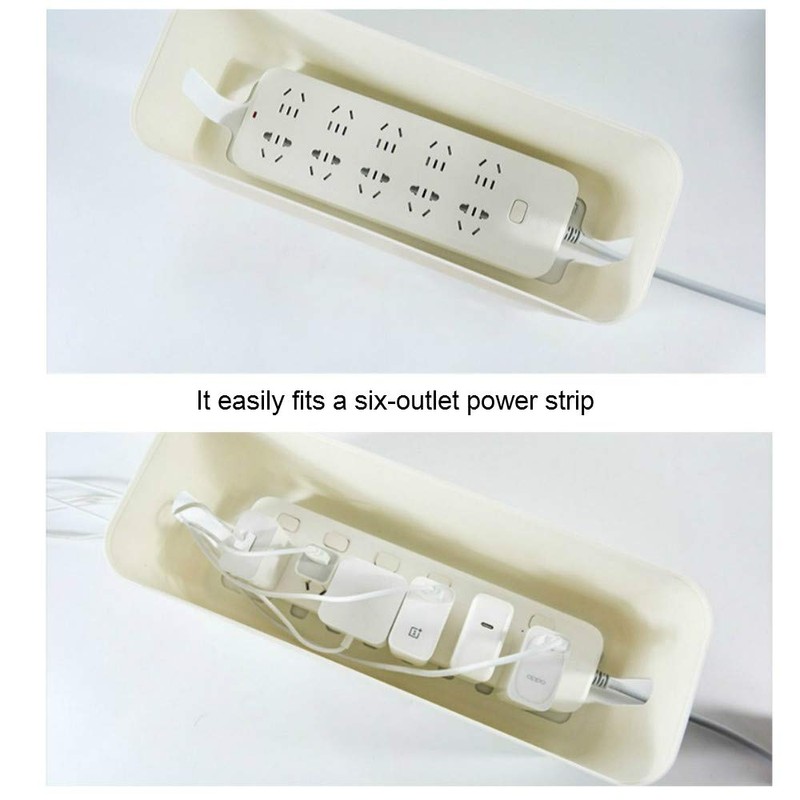 Sourcemall Cable Management Box| Power Stripe Organizer|Cord Organizer Box| Hide
