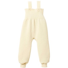 Disana 33101XX - Knitted Dungarees, Natural Wool - natural