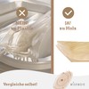 wisefood Disposable Birch Wood Snack Bowl, Brown, Pack of 50