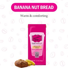 Marylou’s Coffee – Banana Nut Bread Flavored Ground Gourmet Coffee – 11 oz