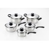 Bestco SJ-3144 SJ-3144 Single Handle Saucepan, Stainless Steel, 3-Layer Steel,