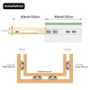 KCOLVSION 1 Pair 40 Inch 260 Lb Capacity Heavy Duty