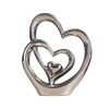 Double Heart Ornament,Double Heart Ceramic Statue,Home Decoration sculpture,Creative Home Modern