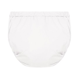Swim Nappy, Baby Boys Girls, Swim Nappies, Reusable, Reusable Swim Nappy, Swimming Trunks Girls, 1 Piece, White, 12-18 Months