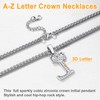 U7 Fashion A-Z Letter Pendant Men Women Stainless Steel Chain