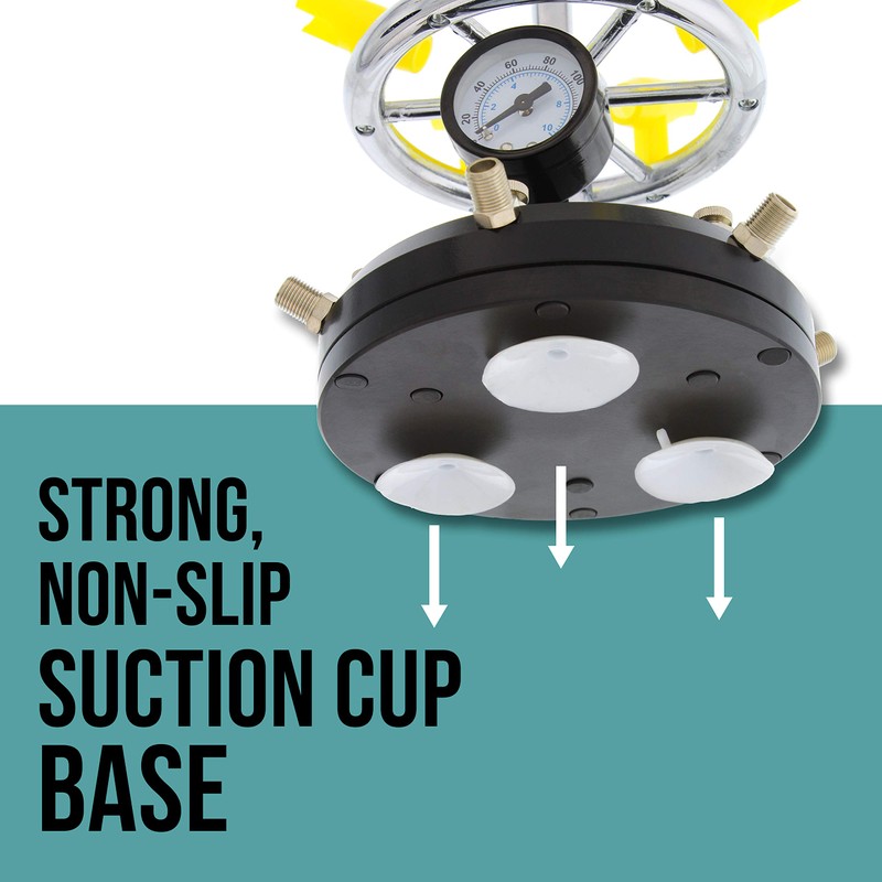 6 Station Airbrush Holder with Regulated Air Manifold That Can