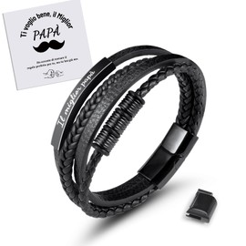 MANVEN Bracelet Papa 1-3, Stainless Steel, No gemstone