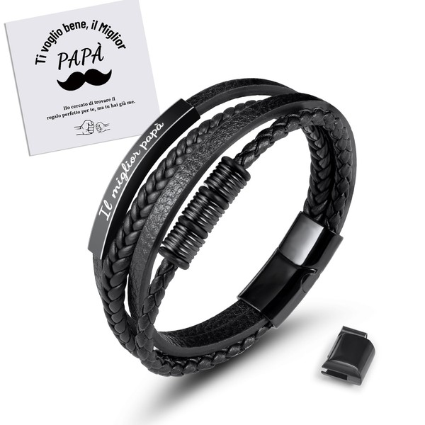 MANVEN Bracelet Papa 1-3, Stainless Steel, No gemstone