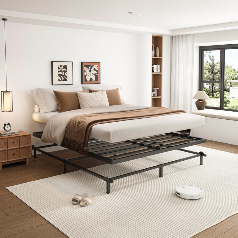 VIPSHOW 2 Inch Twin XL Metal Box Spring with Round