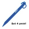 Ribiland PRBPO25X4 Set of 4 Pegs with Eyelet, 24 cm,