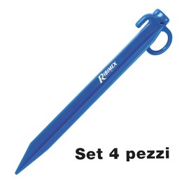 Ribiland PRBPO25X4 Set of 4 Pegs with Eyelet, 24 cm, Multi-Coloured