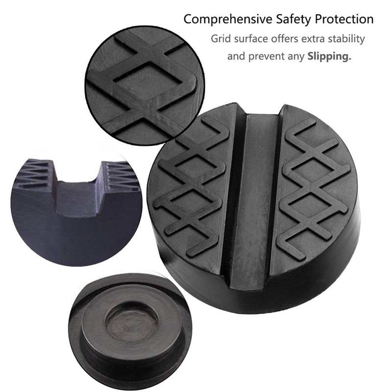 Jack Pad Universal Floor Jack Disk Rubber Slotted Floor, Jack