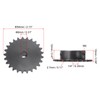 sourcing map Sprocket with 25 Teeth Type B Single Strand