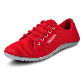 L E G U A N O Active Extra Breathable Men's and Women's All-Round Barefoot Shoe/Trainers Made of Lightweight Mesh Material, red, 42 EU