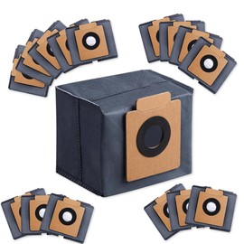 GANGXUN High-Capacity Dust Bags for Eufy Clean X8 Pro/X10 Pro Omni Robot Vacuum Self-Empty Station, Disposable Replacement Bag Accessories Part (Black, 16Pack)