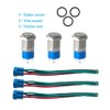 QitinDasen 3Pcs Premium 12V/24V 3A Momentary Push Button Switch, 12mm