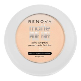Polvo compacto Renova Matte Pore Free beige claro 10.5 gr