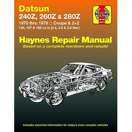 Datsun 240Z (70-73), 260Z (74-75) & 280Z (76-78) Haynes Repair Manual