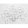 Café Curtain Rings 50pcs Clear Plastic Rings for Roman Shades