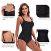 Women's Swimsuit One Piece Tummy Control Bathing Suit Ruched Vintage