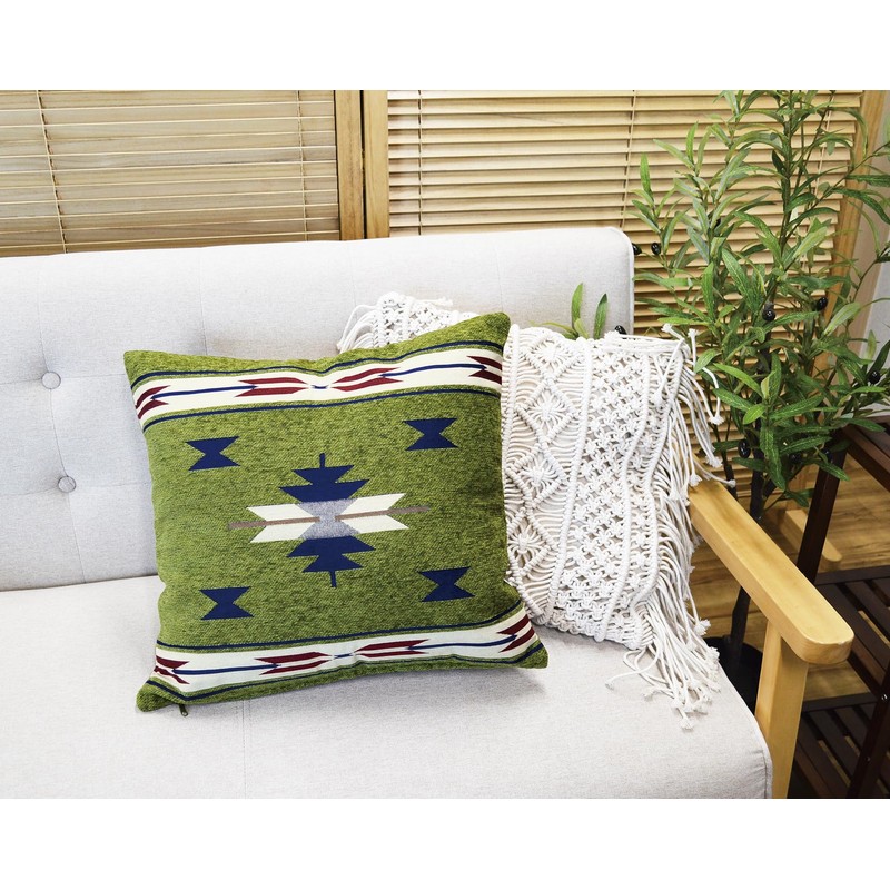 Kijapan 170082 Karran Decorative Cushion Cover, Chenille, Jaguar Fabric, 17.7