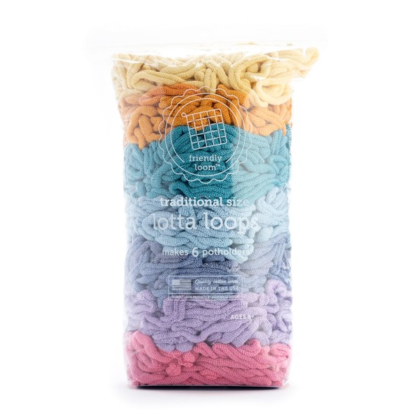 Friendly Loom Lotta Loops Botanicals 7" Traditional Size Cotton Loops