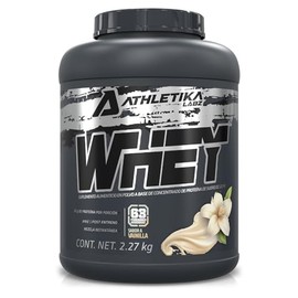 Athletika Labz  Protena Whey  22 g de Protena  63 Servicios  Sabor Vainilla  Post Entrenamiento  Perfil Completo de Aminocidos  5lb (2,27kg)          